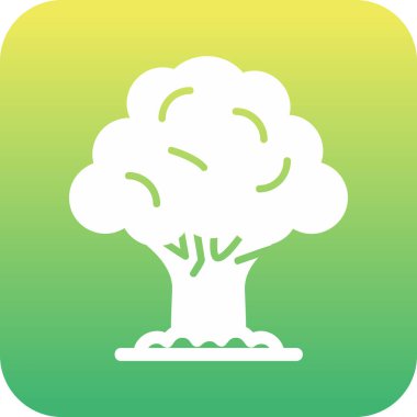 Ağaç. Web simgesi basit illüstrasyon 
