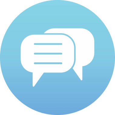 Sohbet simgesi vektör illüstrasyonu 