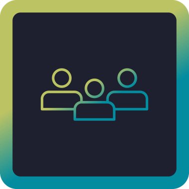 Seyirci Web simgesi vektör illüstrasyonu