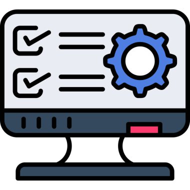 Simgeyi ayarlamanın vektör illüstrasyonu 