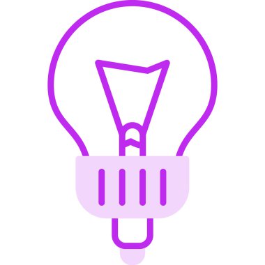 ampul simgesi, vektör illüstrasyonu