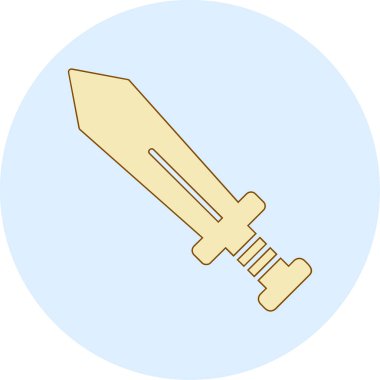 Kılıç. Web simgesi basit illüstrasyon 