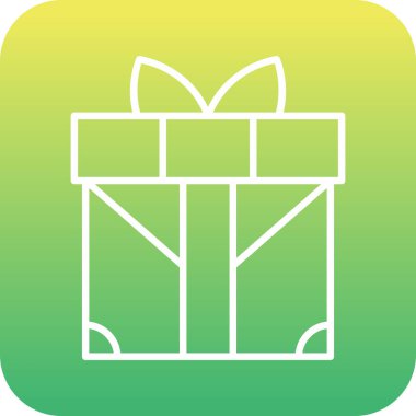 gift box with bow, vector illustration