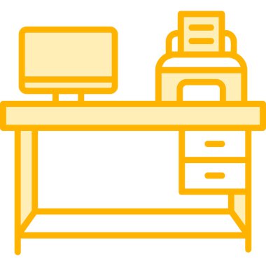 işyeri web simgesi vektör illüstrasyonu