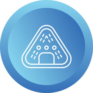 Onigiri simgesinin basit web çizimi