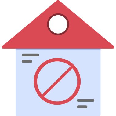 Ev. Web simgesi basit illüstrasyon