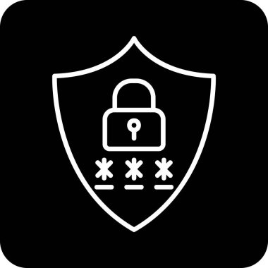 Gizlilik simgesi vektör illüstrasyon tasarımı