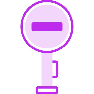 Yol işaretleri simgesinin vektör illüstrasyonu 