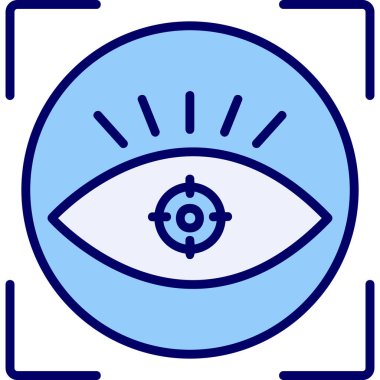 vizyon web simgesi, vektör illüstrasyonu 