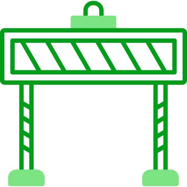 Bariyer. Web simgesi basit tasarım  