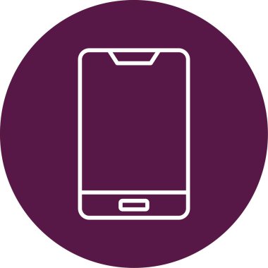 Cep telefonu simgesi, vektör illüstrasyonu 