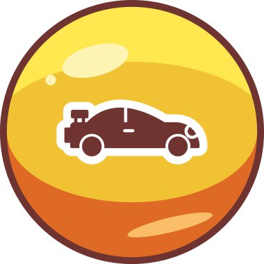 araba simgesi vektör illüstrasyonu 