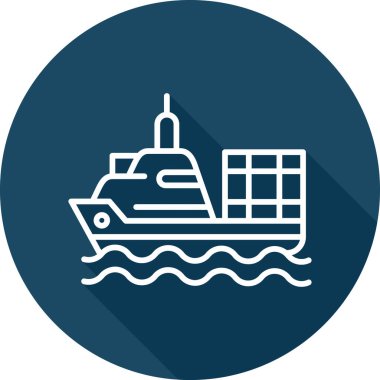 Gemi simgesi web basit illüstrasyon