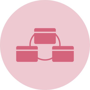 organizasyon yapı simgesi, vektör illüstrasyon basit tasarım