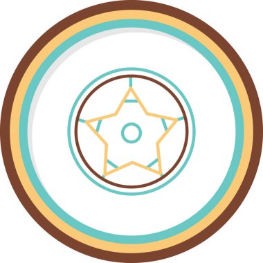 Futbol topu simgesi, vektör illüstrasyonu basit tasarım