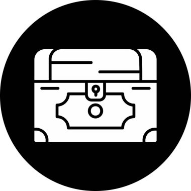 Göğüs simgesi, vektör illüstrasyonu basit tasarım