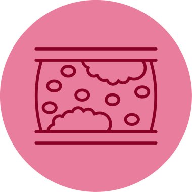 Ateroskleroz. Web simgesi vektör illüstrasyonu