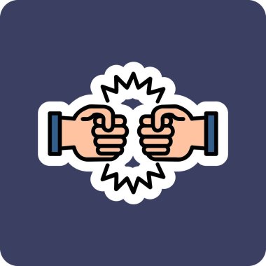 Mücadele Ağı simgesinin vektör illüstrasyonu