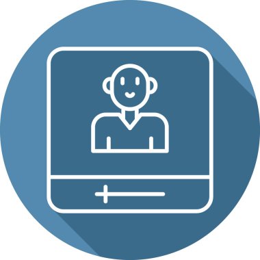 Sosyal medya etki simgesi, vektör illüstrasyonu basit tasarım