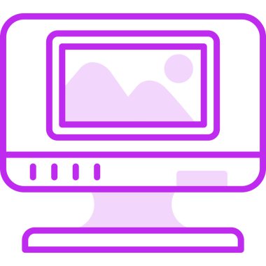 Resim web simgesi, vektör çizim 