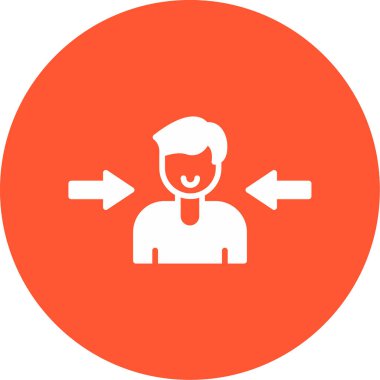 Oklu adam, vektör illüstrasyonu 