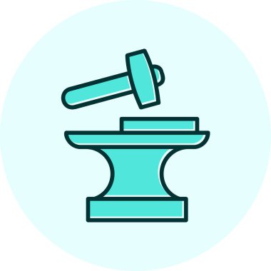 Demirci. Web simgesi basit illüstrasyon          