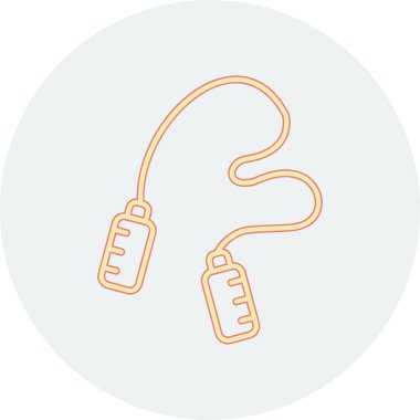 atlama ipi web simgesi, illüstrasyon vektör