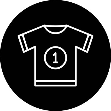 t-shirt simgesi, vektör illüstrasyonu 