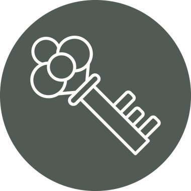 Anahtar. Web simgesi basit illüstrasyon 