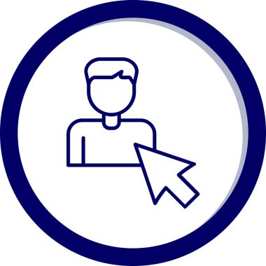 Seçili web simgesi vektör illüstrasyonu