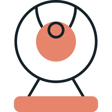 Web kamera simge vektör çizim