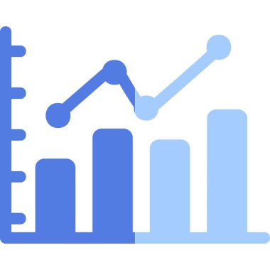 bar çizelgesi simgesi, vektör illüstrasyonu 
