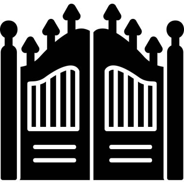 Kapı. Web simgesi basit illüstrasyon