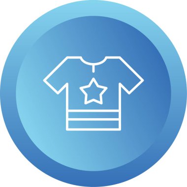 Gömlek simgesi, vektör illüstrasyonu basit tasarım