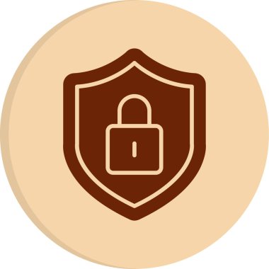 Güvenli simgenin vektör illüstrasyonu 