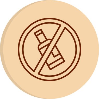 Alkol işareti simgesi çizimi yok