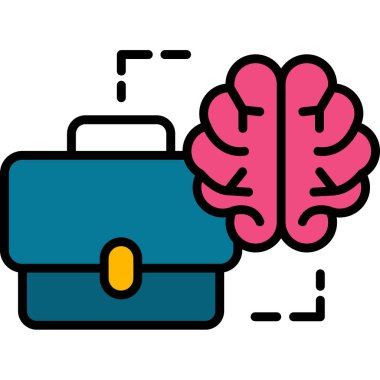 İş Zekası simgesi, vektör illüstrasyonu