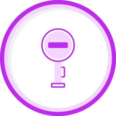 Yol işaretleri simgesinin vektör illüstrasyonu 