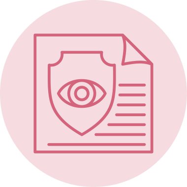 Lisans sertifikası simgesi, vektör illüstrasyonu basit tasarım