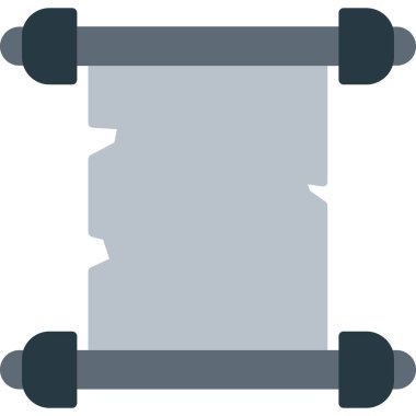 Papirüs simgesi. Web simgesi vektör illüstrasyonu