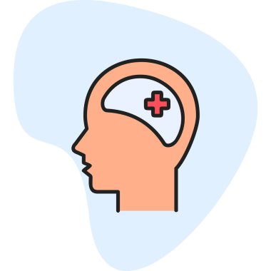 Klinik Psikoloji vektör çizimi tasarımı