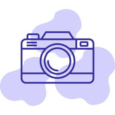 Kamera. Web simgesi basit illüstrasyon 