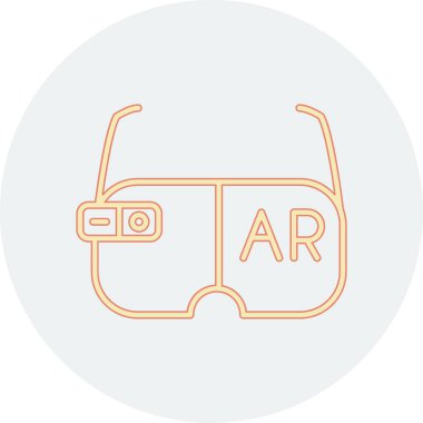 Gözlüklü. Web simgesi basit illüstrasyon            