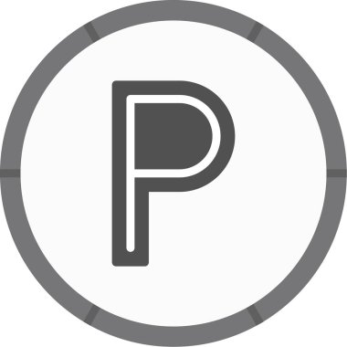 Web simgesi Otopark, illüstrasyon vektör