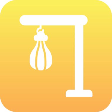 Bir Kum Torbası simgesinin vektör illüstrasyonu