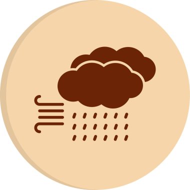 storm web icon, vector illustration 