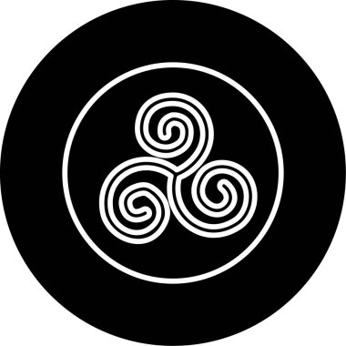 Triskele web imza vektör illüstrasyonu 