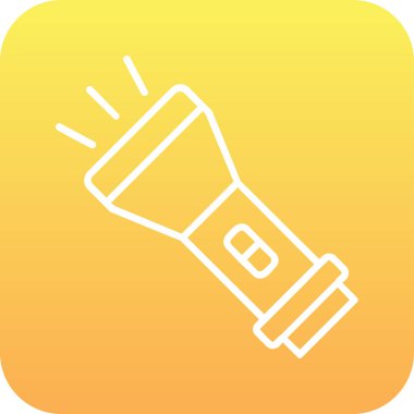 el feneri. Web simgesi basit illüstrasyon