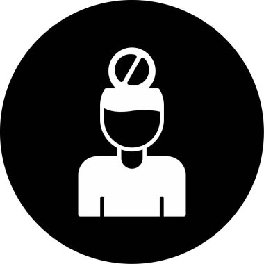 Özdenetim web simgesi, vektör illüstrasyonu