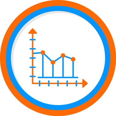 Büyüme grafiği Web simgesi basit illüstrasyon  